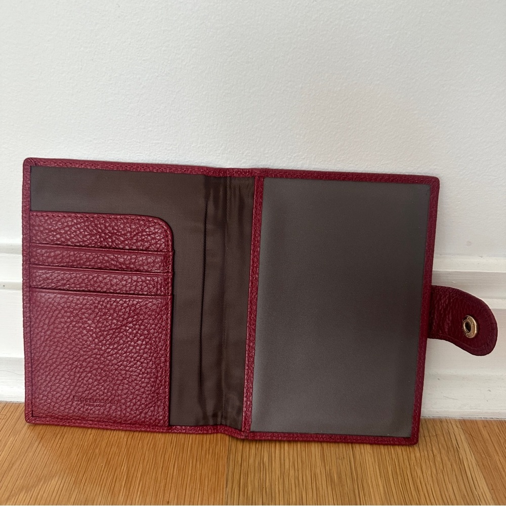 Borgasets Passport Holder with Card and Ticket Sleeves - Red
